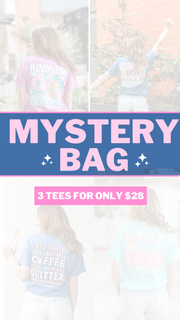 Mystery Bag - Kindness & Confetti - 3 Short Sleeves - $54.00 value for $28!