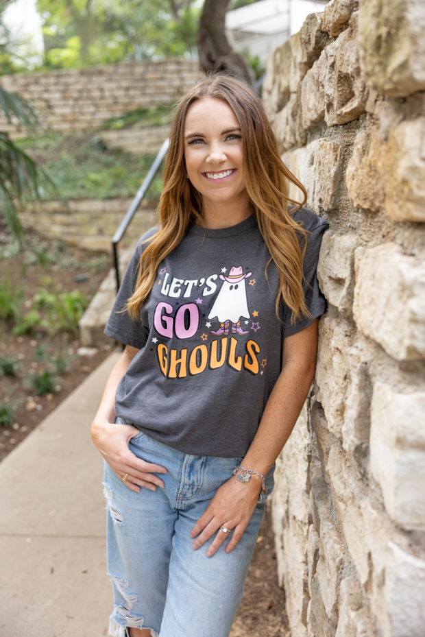 Let's Go Ghouls (Charcoal Heather) - Short Sleeve * CREW NECK