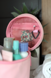 Barrel Toiletry Bag - Self Love Club (Pink)