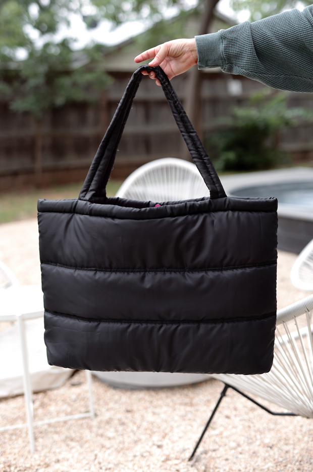 Carry All Puffer Tote - Let's Go (Midnight)