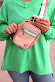 Crossbody Purse - Sorbet (Pink/Coral/Mint)