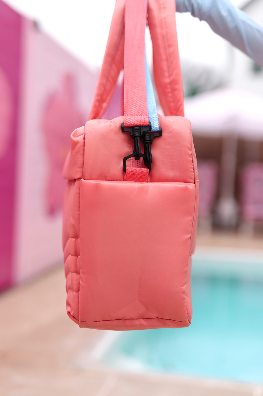 Modern Puffer Quilted Duffle - (Tropical Sunrise)