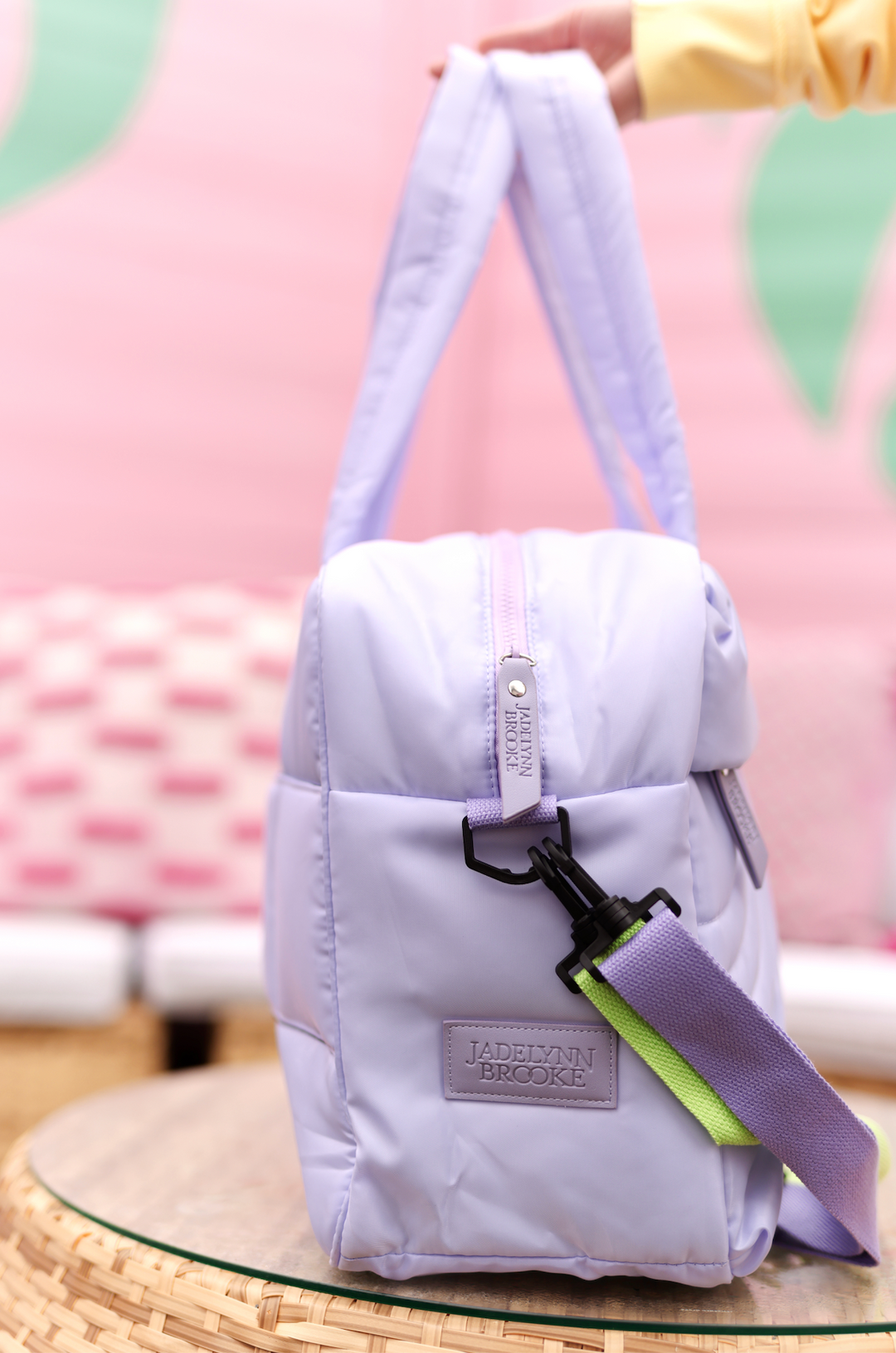 Modern Puffer Quilted Duffle - (Lilac)