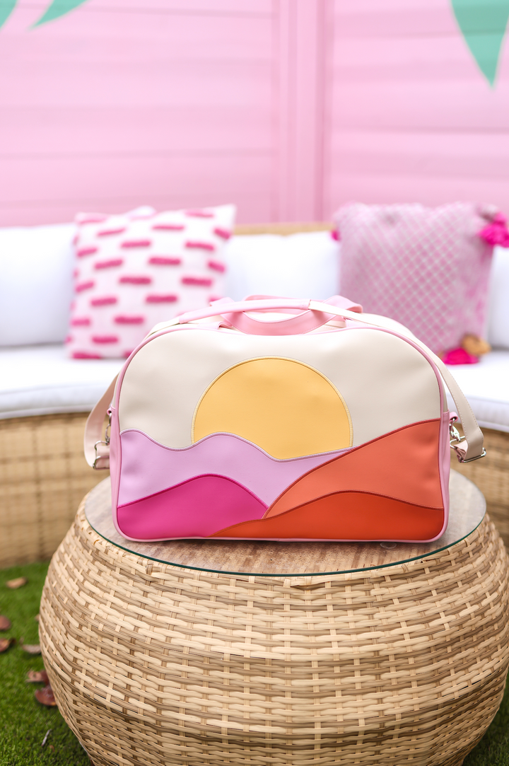 Duffle Bag -Malibu Sunrise (Cream/Pink)