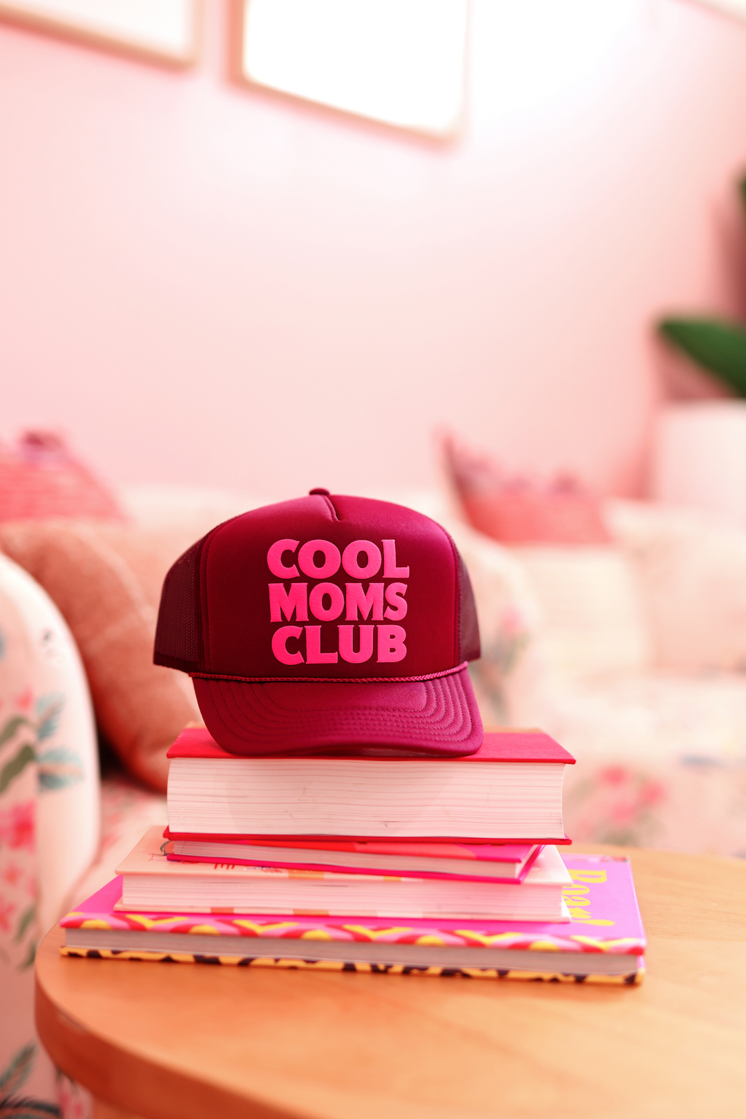 Trucker Hat - Cool Moms Club (Maroon)