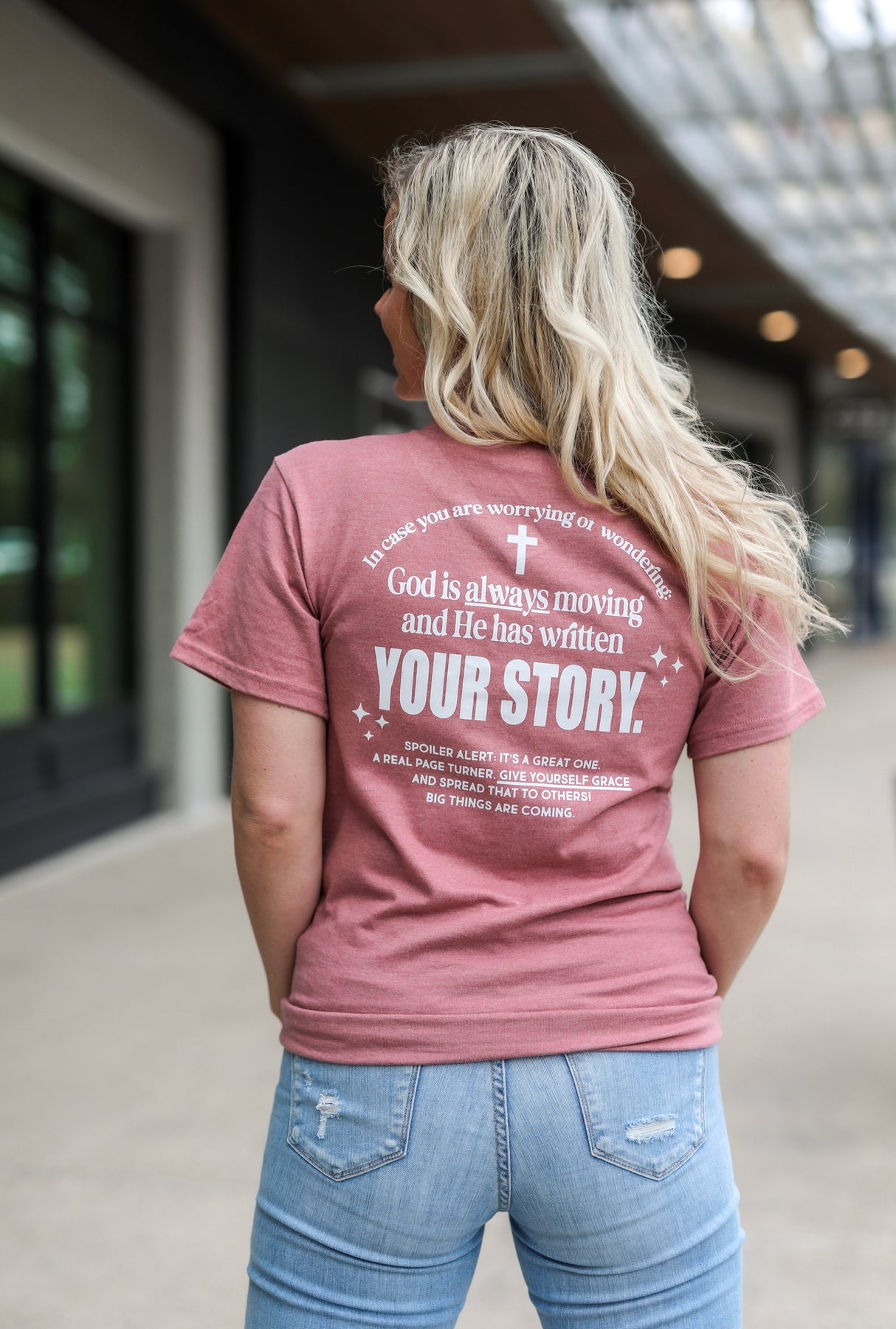 Your Story (Mauve Heather) - Short Sleeve / V-Neck – Jadelynn Brooke®