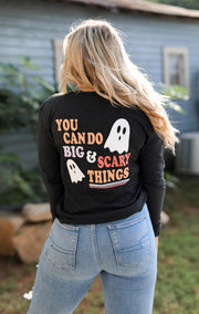 Big & Scary Things (Black Heather) - Long Sleeve / V-Neck