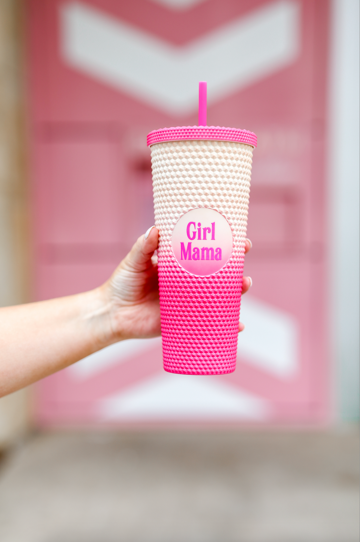 Hot Pink Tumbler Cup with Handle – Briarwood Gifts